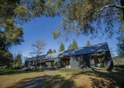 The Long House at Bohemia Preserve which is set within 450 rolling acres of mature oak woodlands near Occidental in west Sonoma County. January 12, 2024. (Chad Surmick / The Press Democrat)