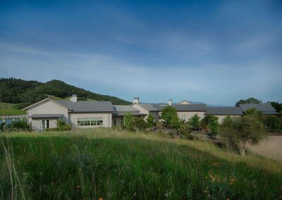 An exterior photo pf the Gallo residence in Healdsburg, CA
